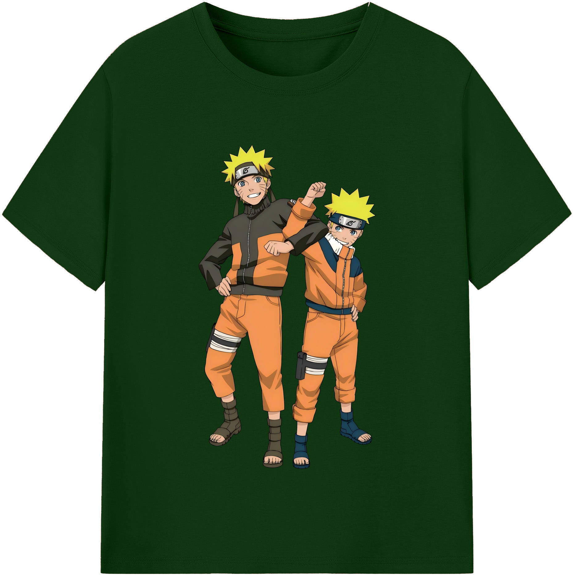 （画像用） NARUTO -ナルト- うずまき ナルト Uzumaki Naruto 綿100％半袖Tシャツ（フロントプリント）